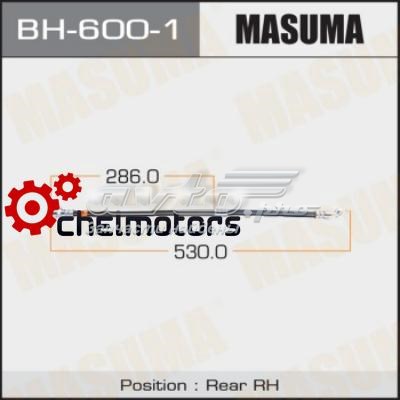 BH6001 Masuma шланг гальмівний задній, правий