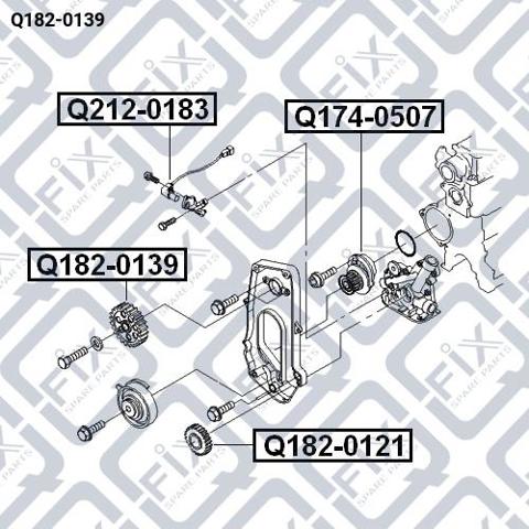 Q1820139 Q-fix Шестерня приводу розподільного валу