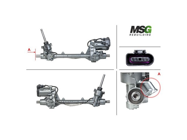 OP9008KIT MSG Сальник рульового механізму, ремкомплект