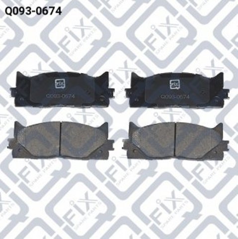 Передні тормозні колодки Q0930674 Q-fix