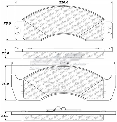 Задні гальмівні колодки 10204110 Centric Parts
