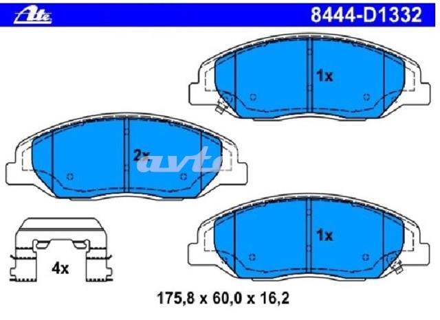 Гальмівні колодки Wagner ZD1332 ціна, від 64.82 USD