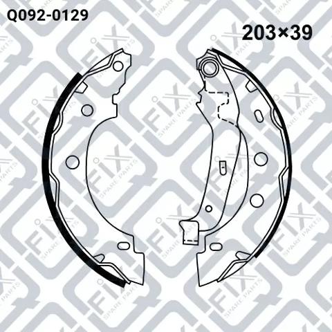 Колодки гальмові задні, барабанні Q-fix Q0920129 ціна, від 18.35 USD