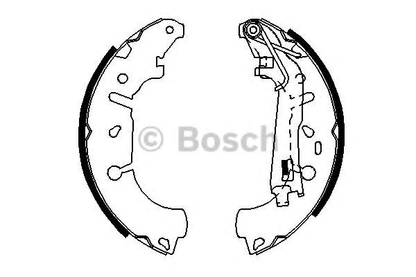 Колодки гальмові задні, барабанні 986487703 Bosch