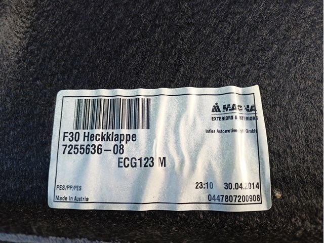 7255636 BMW Пластик п'ятих дверей