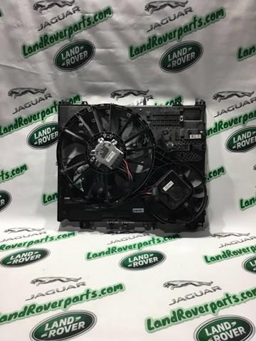 LR114343 Land Rover Дифузор радіатора охолодження, в зборі з мотором і крильчаткою