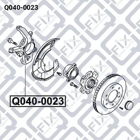 Цапфа поворотного кулака Q-fix Q0400023 ціна, від 63.34 USD