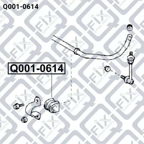Втулка стабілізатора заднього Q0010614 Q-fix
