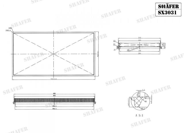 Купити SX3031 Shafer Автомобільний фільтр повітря