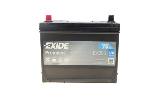 Авто акумулятор EA755 EXIDE