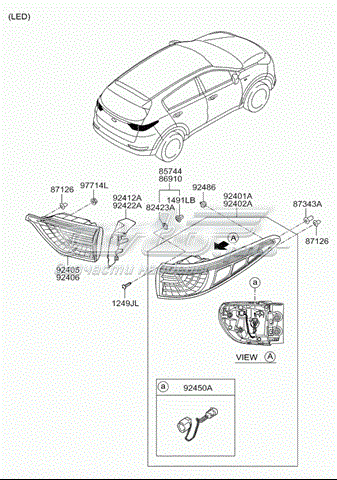  92405F1100 Hyundai/Kia