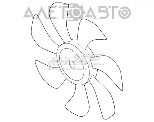 Вентилятор/крильчатка радіатора охолодження, правий Mazda 6 (GJ, GL) (Мазда 6)