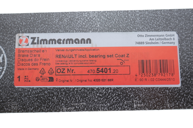 Задні дискові гальма Zimmermann 470540120 ціна, від 67.18 USD