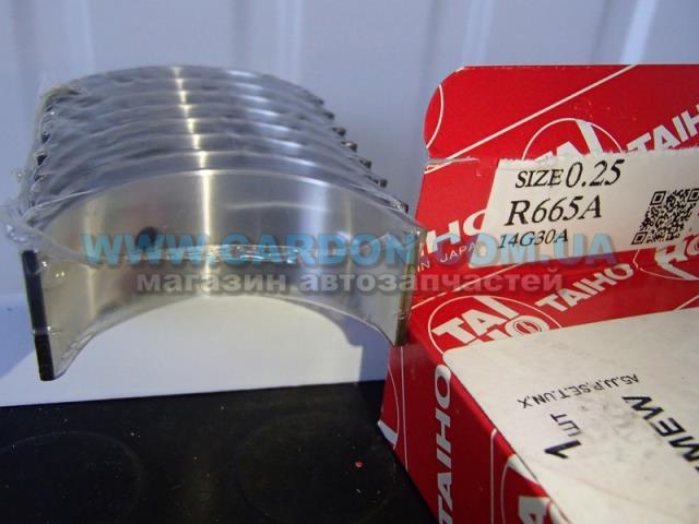 R665A025 Taiho Вкладиші коленвала, шатунні, комплект, 1-й ремонт (+0,25)