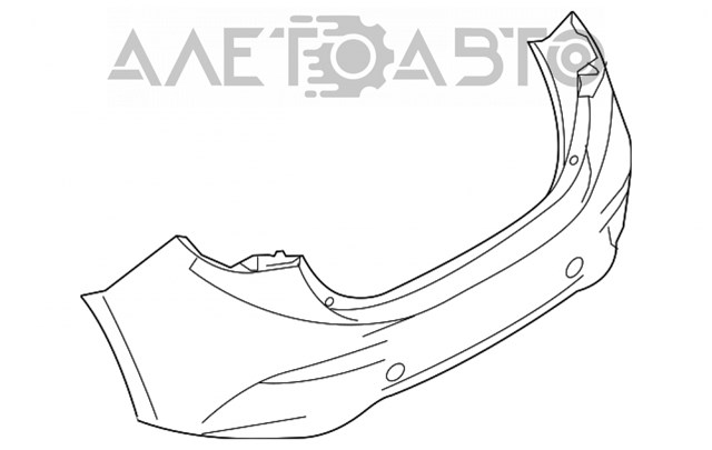 Кожух бампера заднього Mazda BJS750221ABB ціна, від 88.68 USD