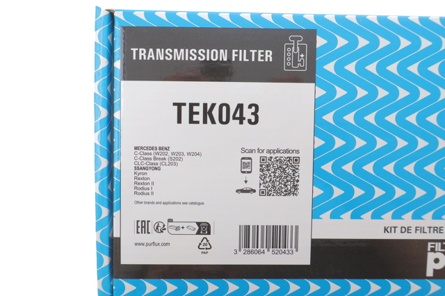 Купити TEK043 Purflux Масло і фільтр в коробку автомат 