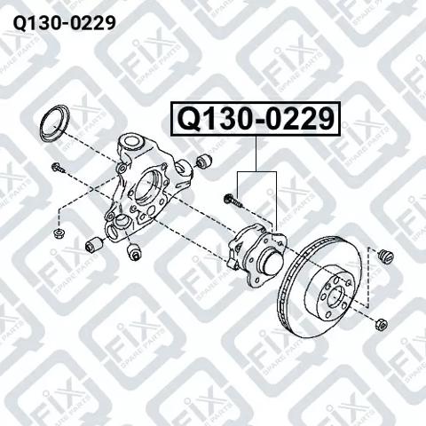 Маточини задніх коліс Q-fix Q1300229 ціна, від 70.27 USD