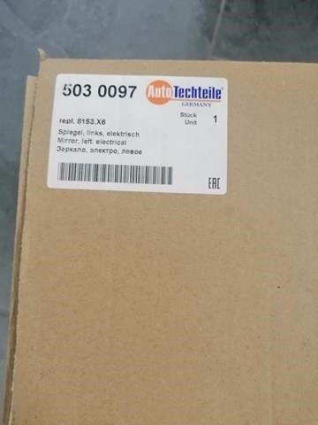 Ліве бічне дзеркало Autotechteile 5030097 ціна, від 30.46 USD