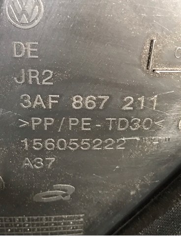 3AF867211 VAG Карта дверей правих задніх