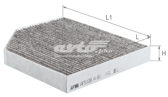 Фільтр повітряний обігрівача Alpha Filter AF5108A ціна, від 7.66 USD