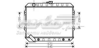 Радіатор основний Mitsubishi MR188432 ціна, від 281.24 USD