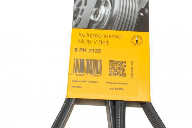 Ремінь кондиціонера Continental/Siemens 6PK2125