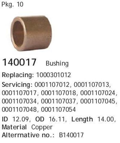 Втулка стартера Cargo 140017 ціна, від 1.13 USD