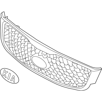 Решітка радіатора 86380C6000 Hyundai/Kia