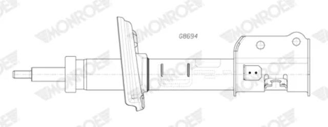 Амортизатор передньої підвіски, лівий Chrysler 68257665AB ціна, від 81.12 USD