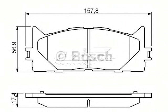 Тормозні колодки Bosch 986494430