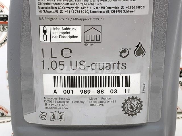 Масло АКПП Mercedes A000989730411PDNW