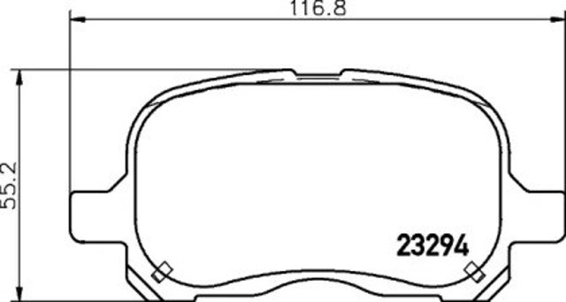 Колодки гальмівні передні, дискові NP1088 Nisshinbo