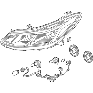 42680783 General Motors Фара дальнього світла в зборі