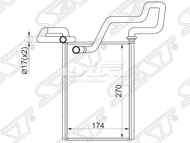 Купити STHD283950 SAT Теплообмінник