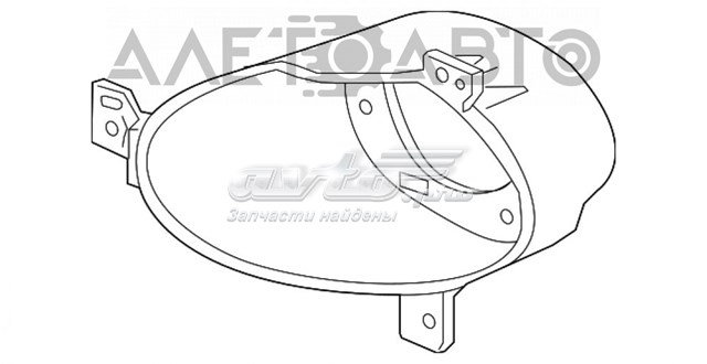 Кронштейн кріплення протитуманною фари, правої Honda 33961T7AJ00 ціна, від 10.13 USD