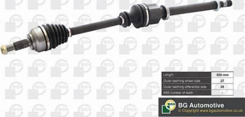 Піввісь права DS7354R BGA
