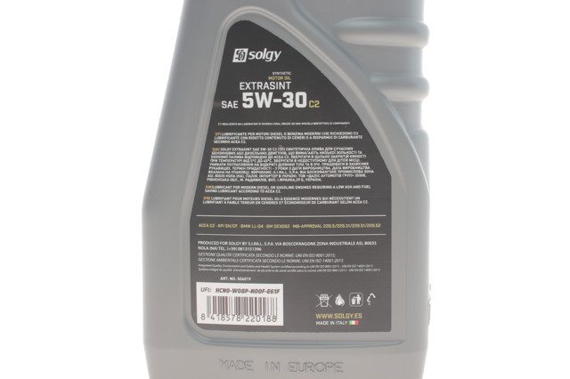 504019 Solgy Масло двигуна