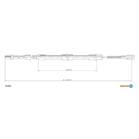 Трос ручного гальма задній, правий/лівий Starline LABR045 ціна, від 11.31 USD