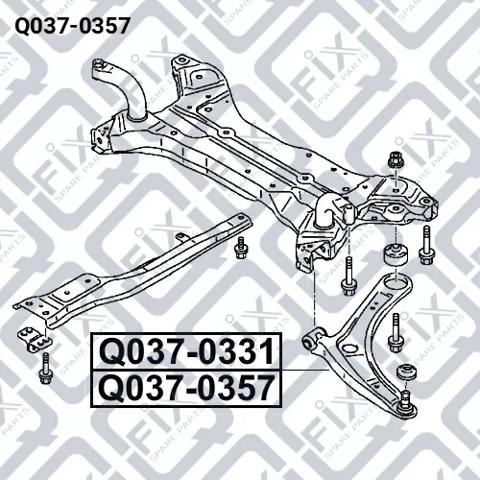 Важіль передньої підвіски нижній, лівий Q0370357 Q-fix