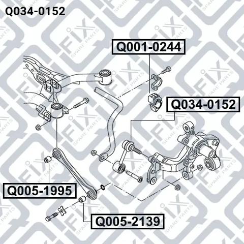 Купити Q0340152 Q-fix Солдатик стабілізатора, заднього