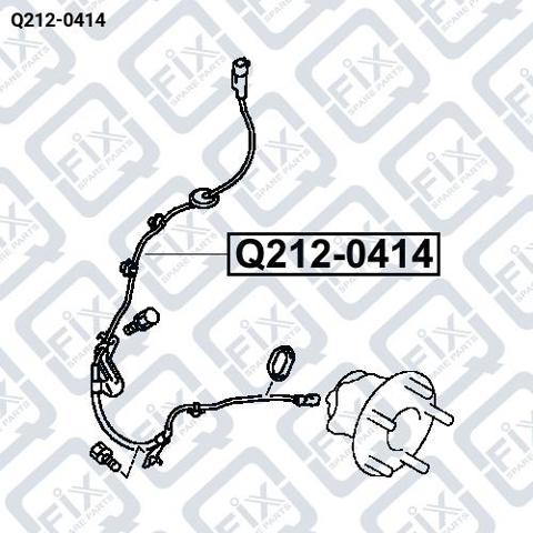 Датчик АБС задній лівий Q-fix Q2120414 ціна, від 15.68 USD