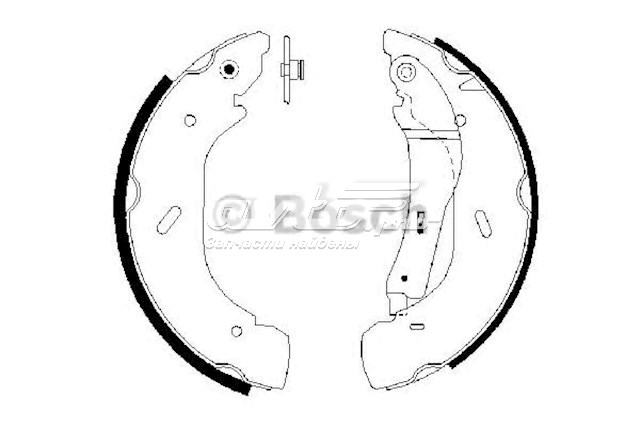 Купити 986487612 Bosch Колодки гальмові задні, барабанні