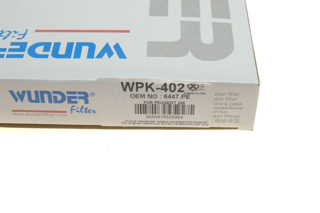 Повітряний фільтр салону Wunder WPK402