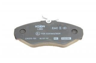Гальмівні колодки Icer LM1315701 ціна, від 23.91 USD