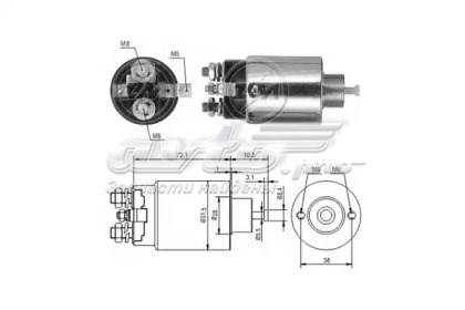 Реле втягуюче стартера ZM695 ZM