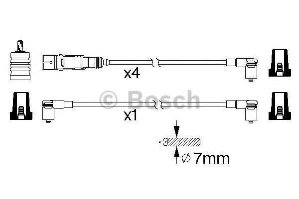 Дроти запалювання Bosch 986356343 ціна, від 30.58 USD