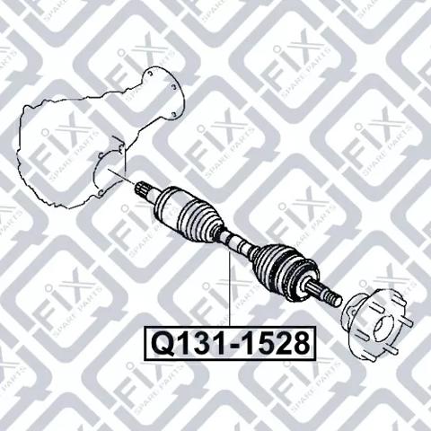 Піввісь передня ліва Tangun J51005