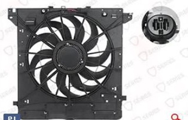 Купити P1MZ8C607E Ford Дифузор радіатора охолодження, в зборі з двигуном і крильчаткою