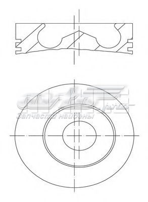 Поршень в комплекті на 1 циліндр, STD 099PI00120000 Mahle Original