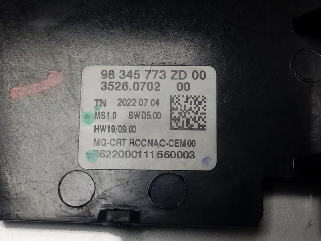 98345773ZD Peugeot/Citroen Дисплей бортового комп'ютера